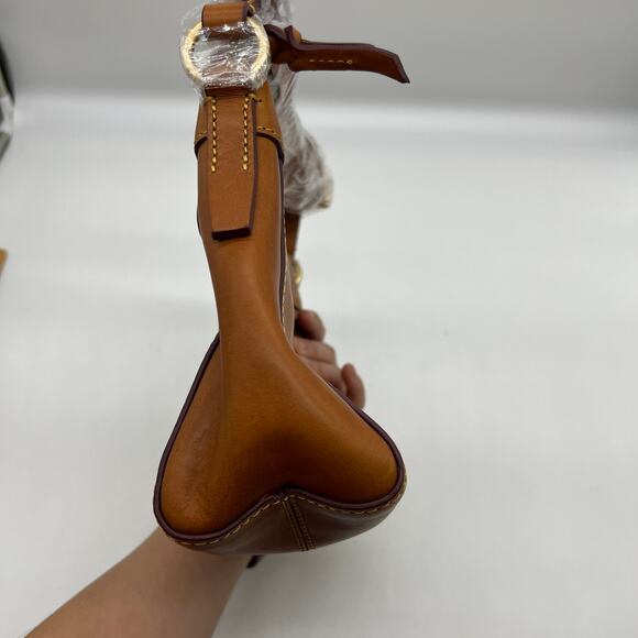 Dooney & Bourke Florentine Leather Allison Crossbody Natural Brown - Picture 6 of 15